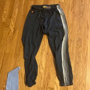 Aviator nation 5 stripe sweatpants size medium